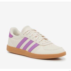Adidas Breaknet Sleek Womens Sneakers US 8.5 Cream Purple Preloved